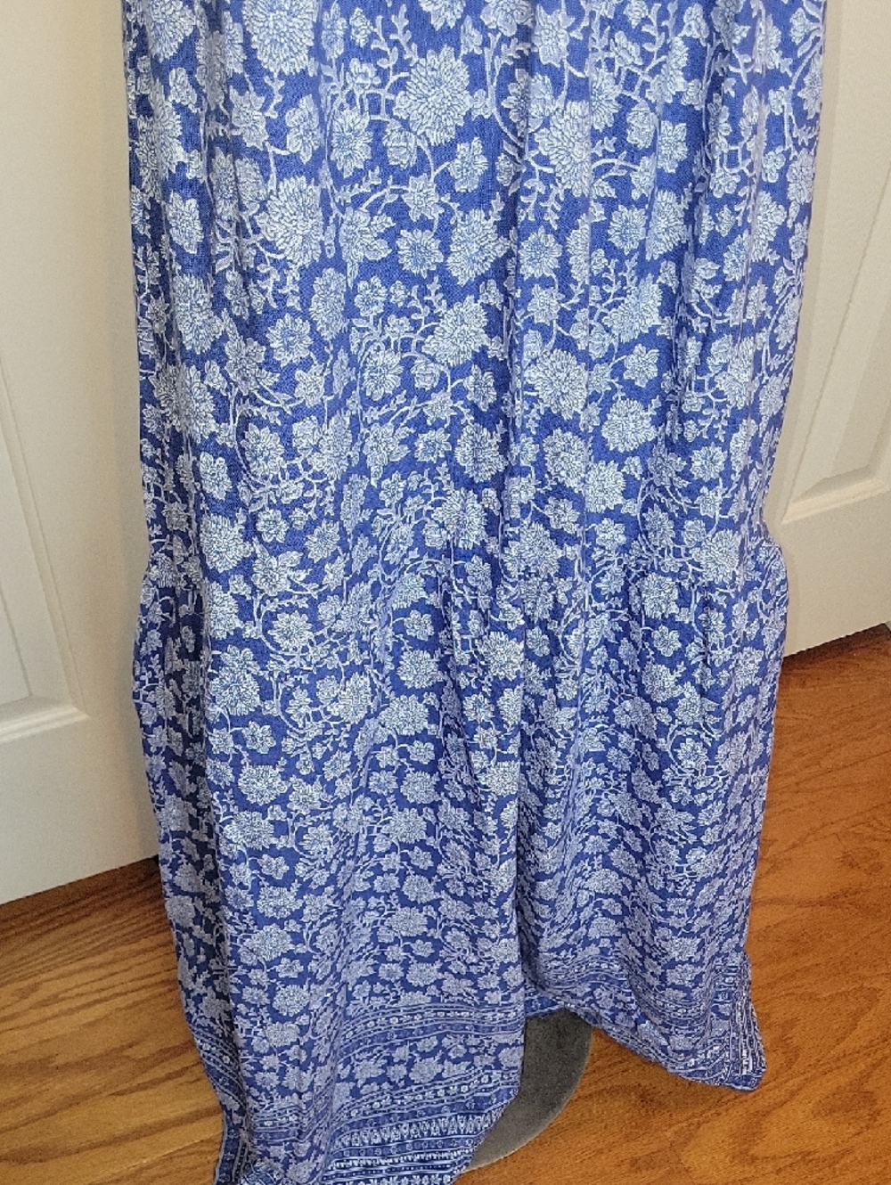 Blue Floral Halter Maxi Dress - Women - Picture 3 of 8